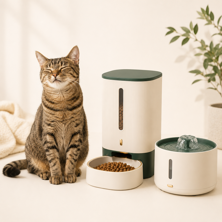 Gadgets collection — smart pet feeders and fountains