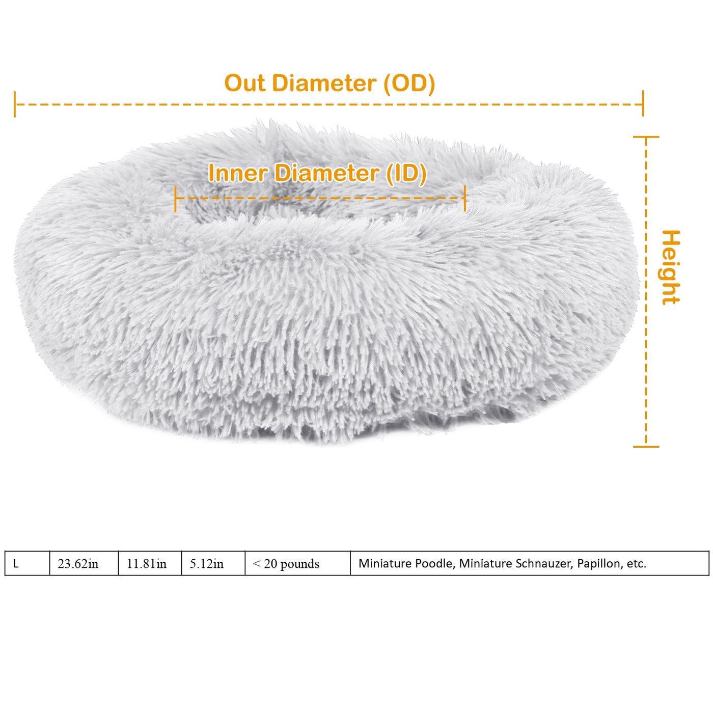 Pet bed grey