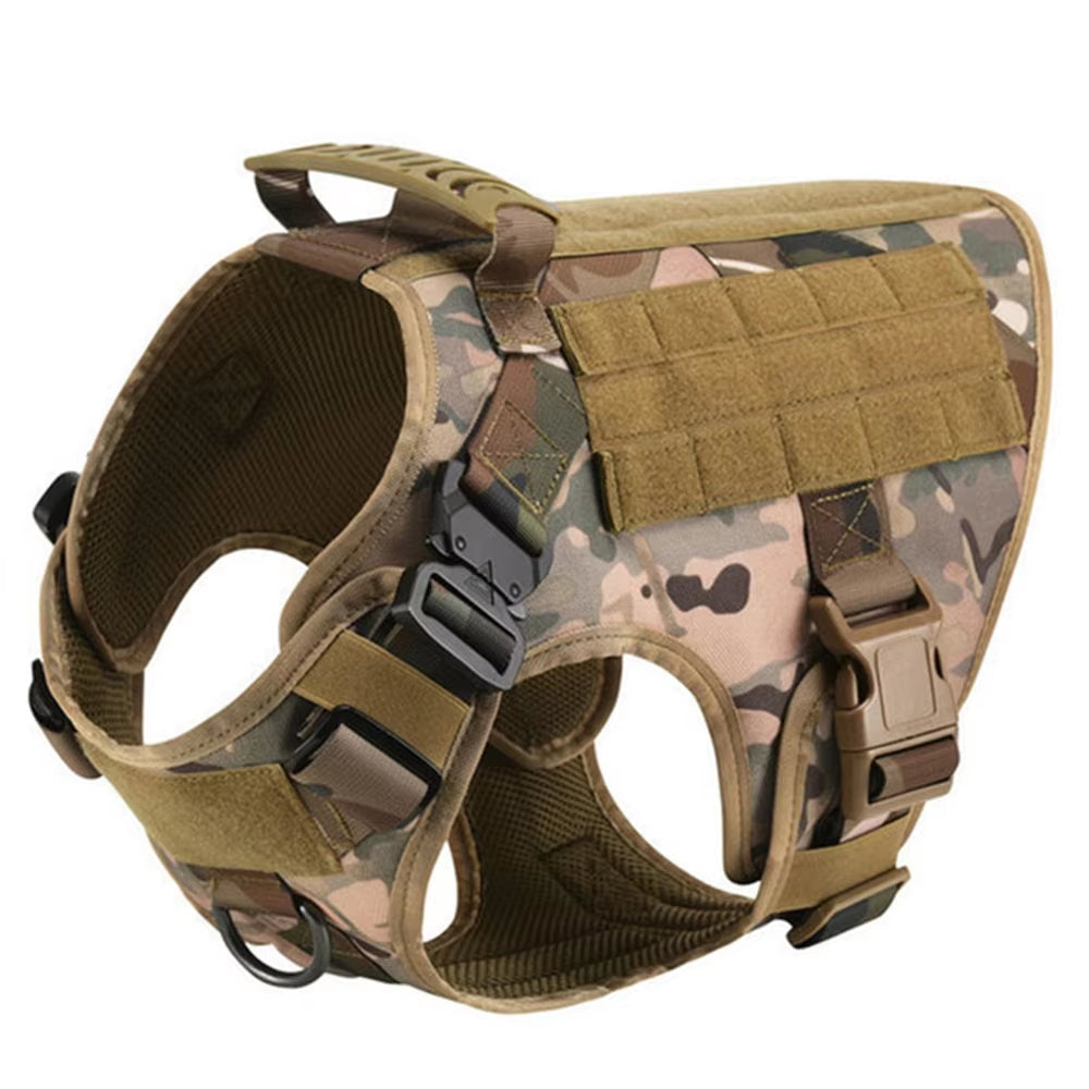 No-pull dog harness — camouflage