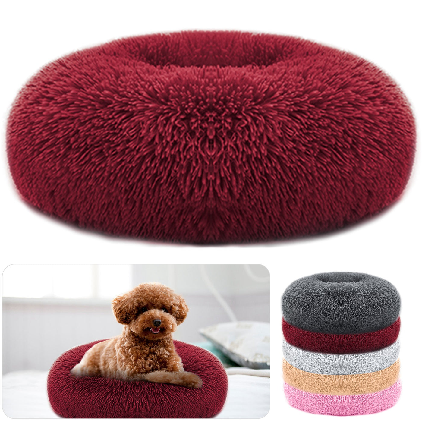 Pet bed brown