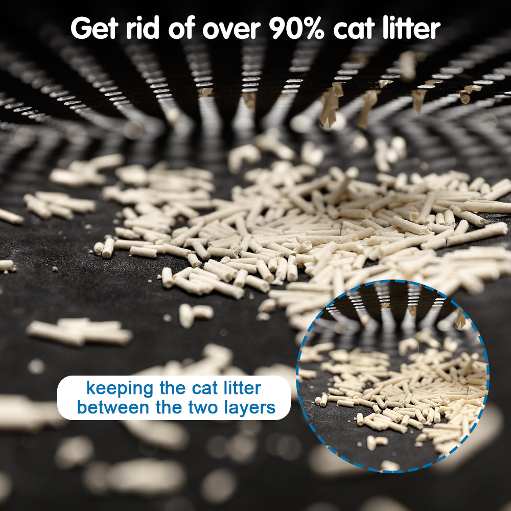Double-layer cat litter mat — main