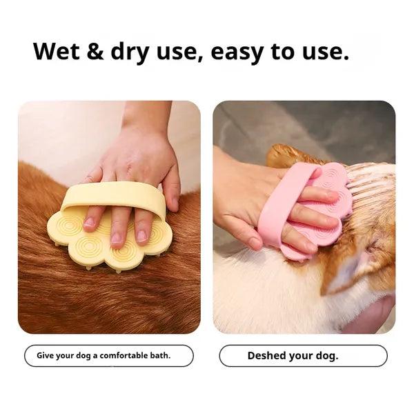 Bath brush shampoo well
