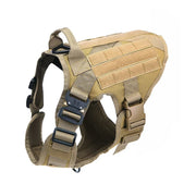 No-pull dog harness — brown