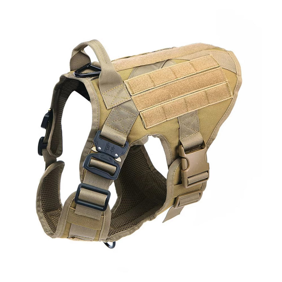No-pull dog harness — brown
