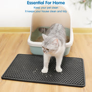Litter mat in use