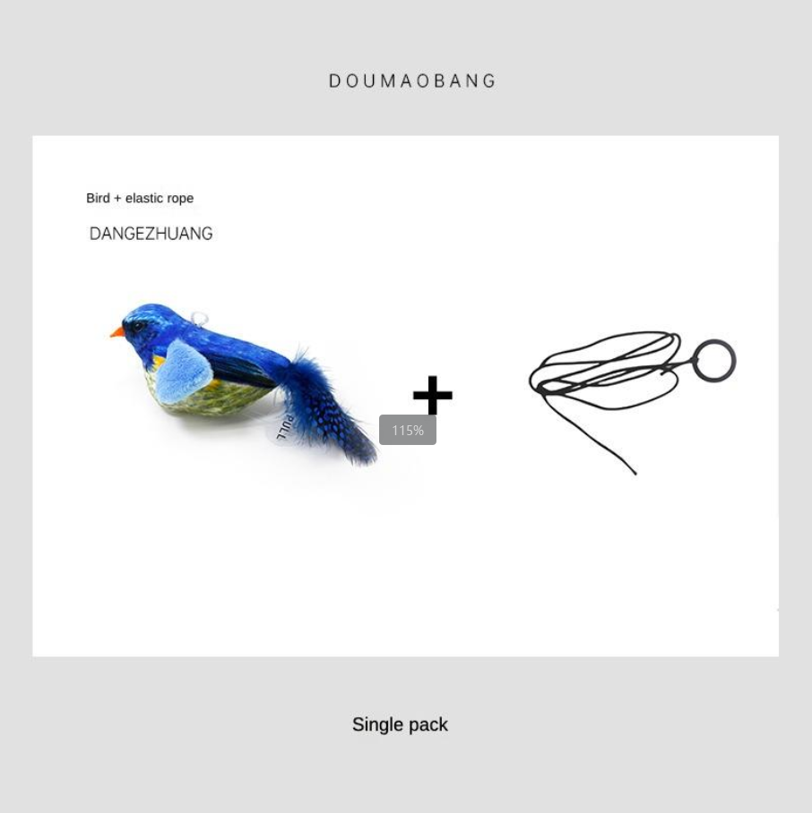 Bird toy in use